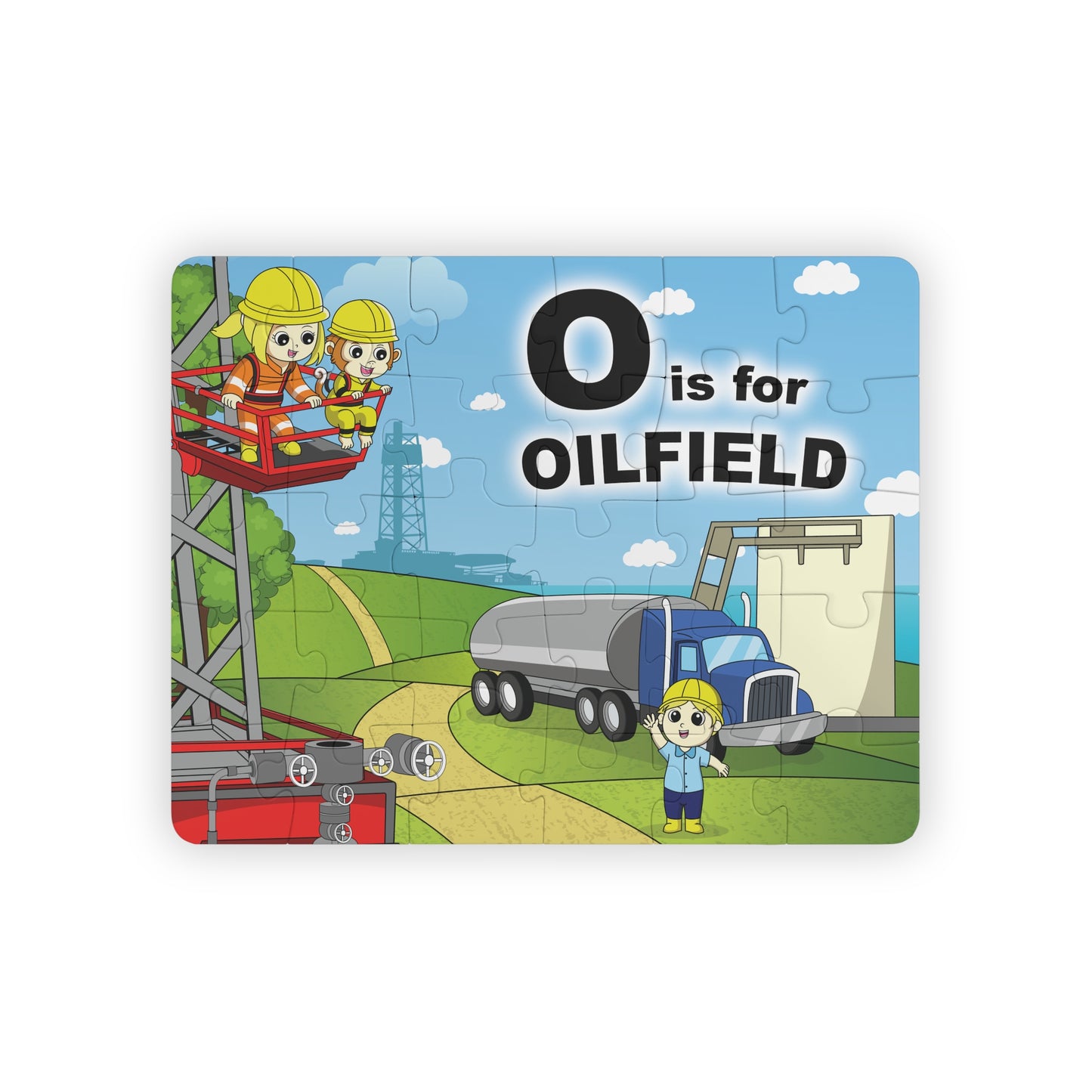 Kids' 30-Piece Puzzle - ‘O is for Oilfield’