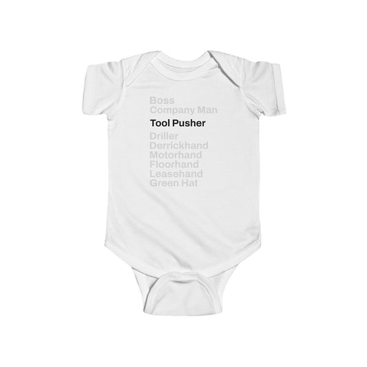 Rig Crew Series 'Tool Pusher' - Infant Short Sleeve Onesie