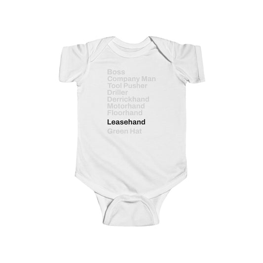 Rig Crew Series 'Leasehand' - Infant Short Sleeve Onesie