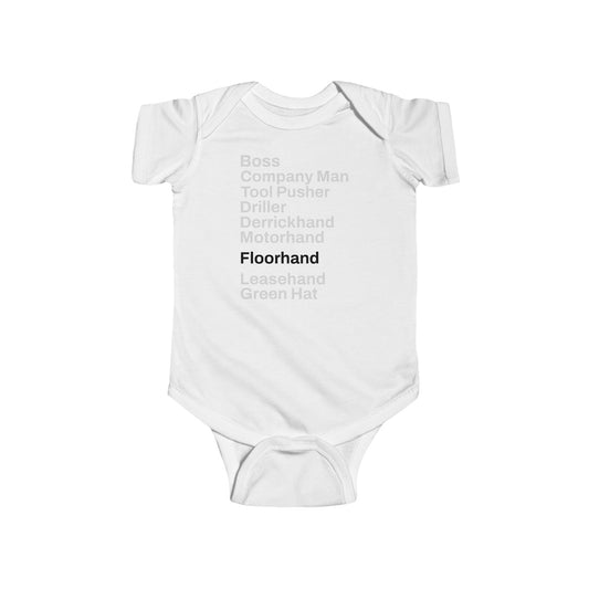 Rig Crew Series 'Floorhand' - Infant Short Sleeve Onesie