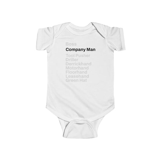 Rig Crew Series 'Company Man' - Infant Short Sleeve Onesie