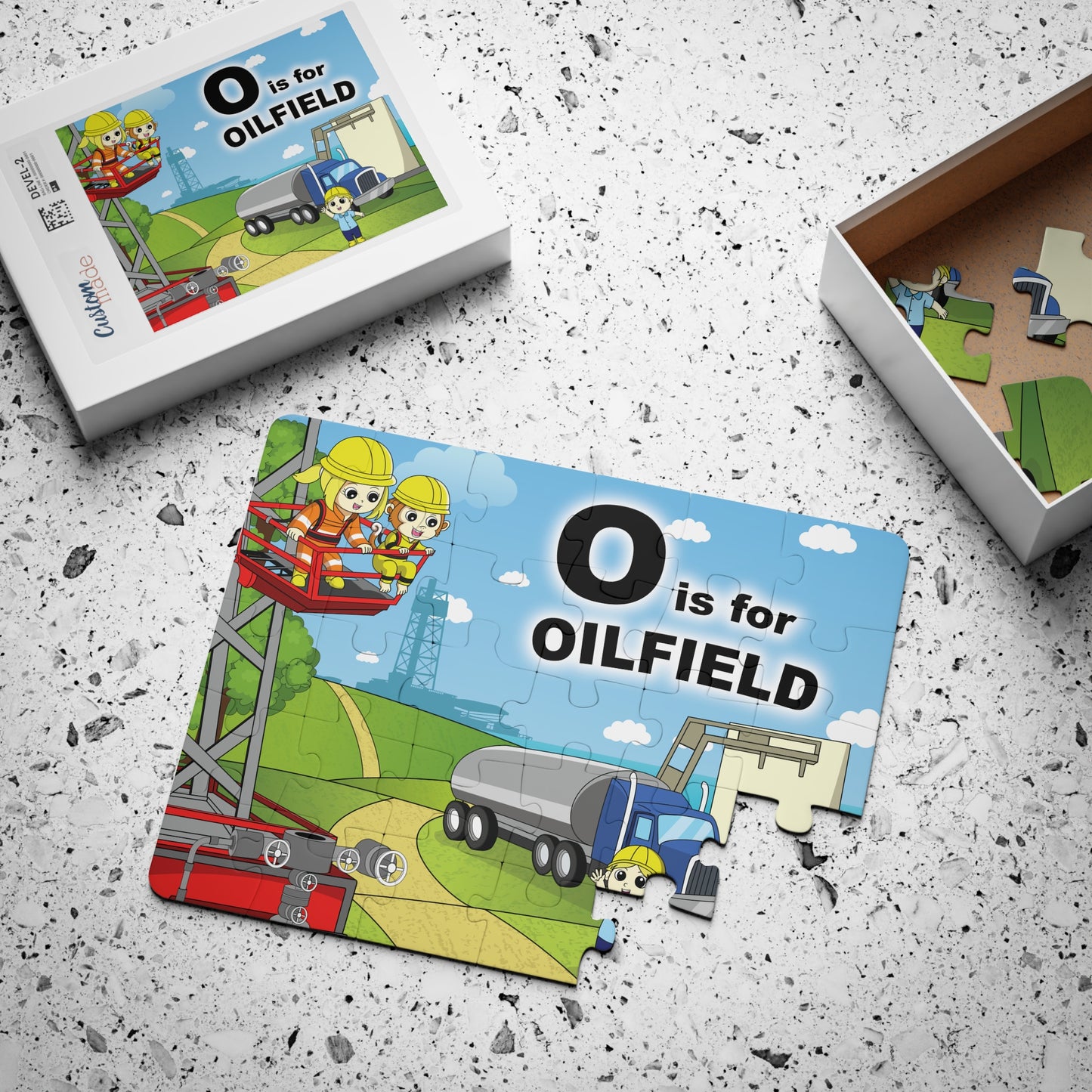 Kids' 30-Piece Puzzle - ‘O is for Oilfield’