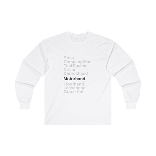 Rig Crew Series 'Motorhand' - Adult Long Sleeve Tee