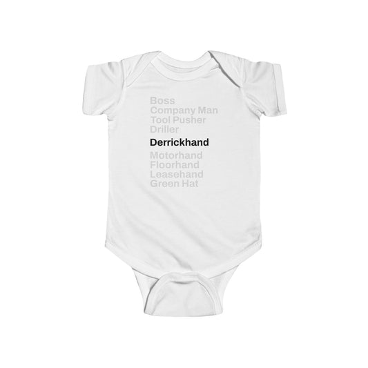 Rig Crew Series 'Derrickhand' - Infant Short Sleeve Onesie